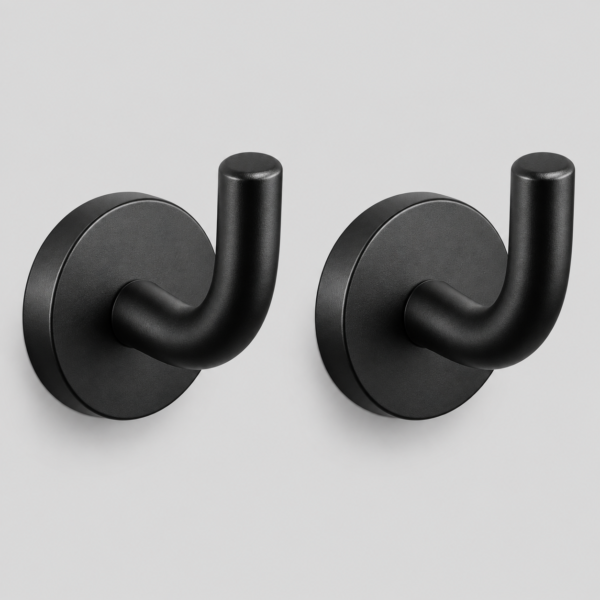 Black Wall Hooks - 2 Pack